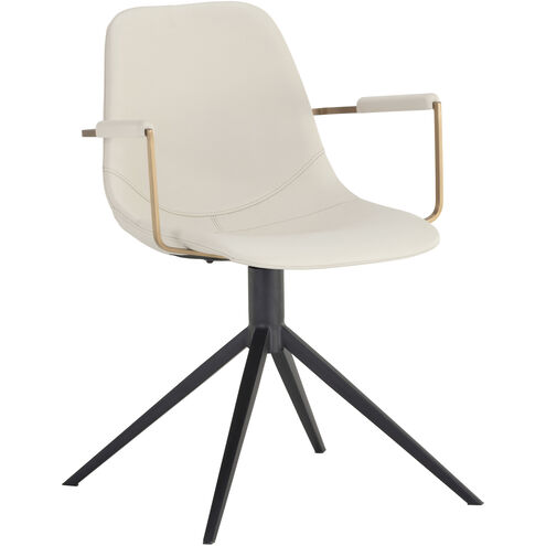 Cassius Dillon Cream Swivel Dining Armchair, Swivel